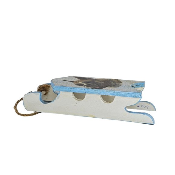 Handmade Boxer Dog Sled Christmas Ornament - Picture 4 of 9